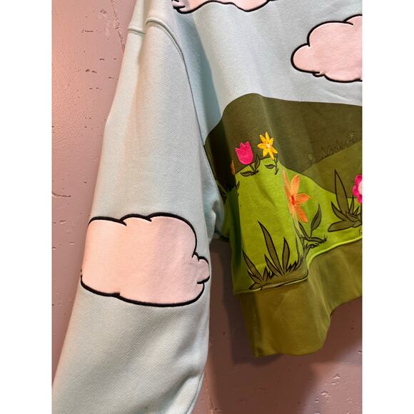 Disney Parks Mickey garden collection short sweatshirt by Mickey and Co. large - Picture 7 of 10